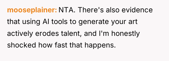 mooseplainer NTA. There's also evidence that using AI tools to...