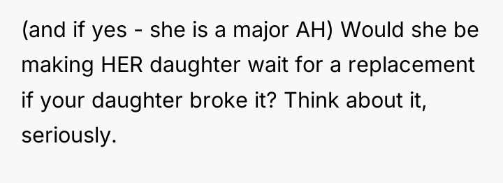 (and if yes - she is a major AH) Would...