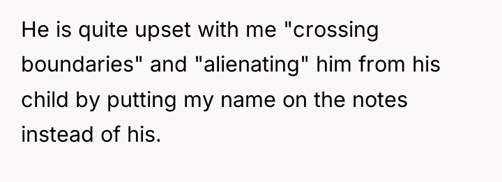 He is quite upset with me "crossing boundaries" and "alienating"...