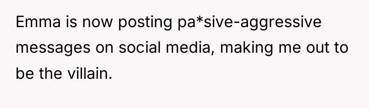 Emma is now posting pa*sive-aggressive messages on social media, making...