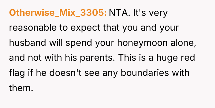 Otherwise_Mix_3305 NTA. It's very reasonable to expect that you and...