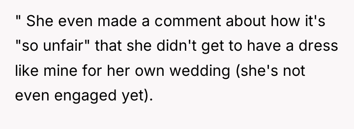 " She even made a comment about how it's "so...