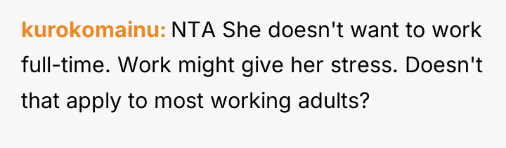 kurokomainu NTA She doesn't want to work full-time. Work might...