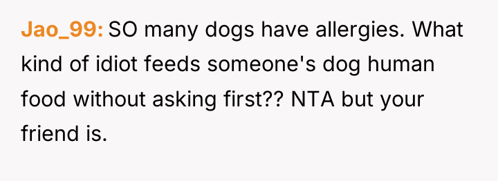 Jao_99 SO many dogs have allergies. What kind of idiot...