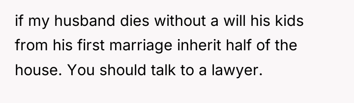 if my husband dies without a will his kids from...