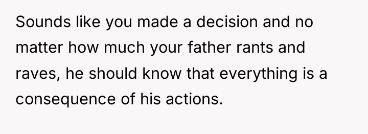 Sounds like you made a decision and no matter how...