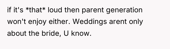 if it's *that* loud then parent generation won't enjoy either....