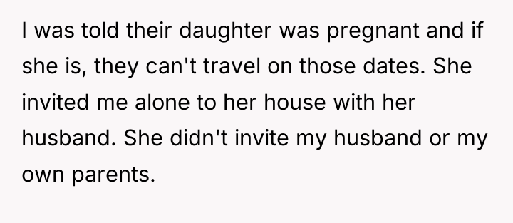 I was told their daughter was pregnant and if she...