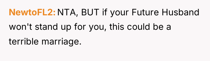 NewtoFL2 NTA, BUT if your Future Husband won't stand up...