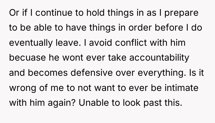 Or if I continue to hold things in as I...
