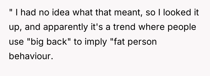 " I had no idea what that meant, so I...