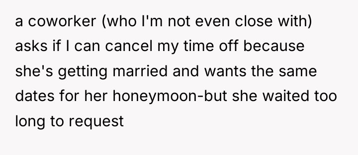 a coworker (who I'm not even close with) asks if...