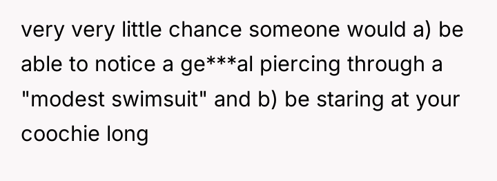 very very little chance someone would a) be able to...