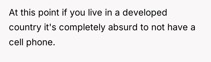At this point if you live in a developed country...