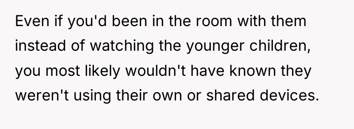 Even if you'd been in the room with them instead...
