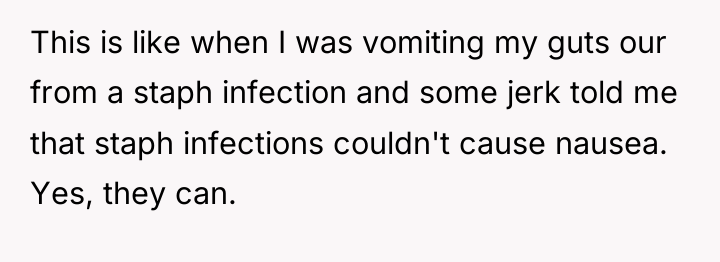 This is like when I was vomiting my guts our...
