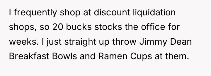 I frequently shop at discount liquidation shops, so 20 bucks...