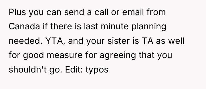 Plus you can send a call or email from Canada...