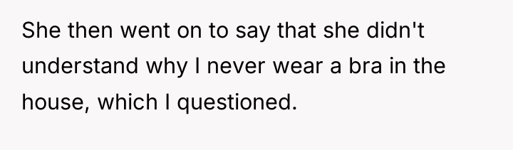 She then went on to say that she didn't understand...