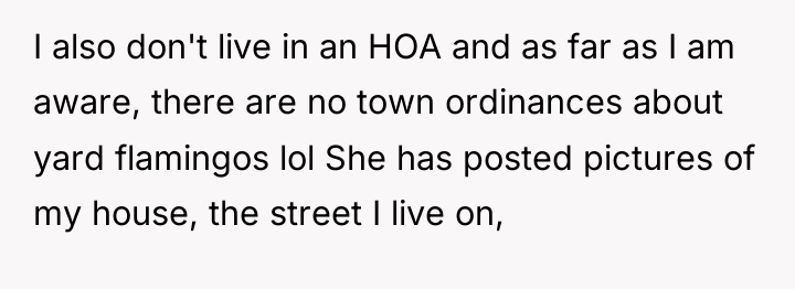 I also don't live in an HOA and as far...