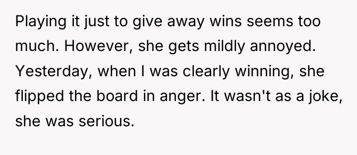 Playing it just to give away wins seems too much....