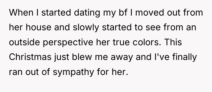 When I started dating my bf I moved out from...