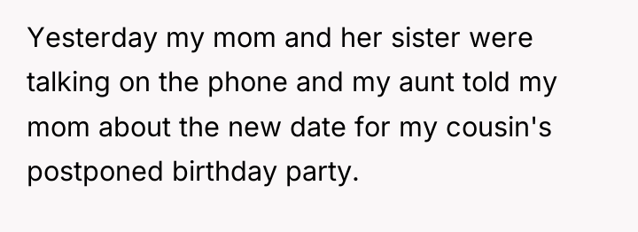 Yesterday my mom and her sister were talking on the...