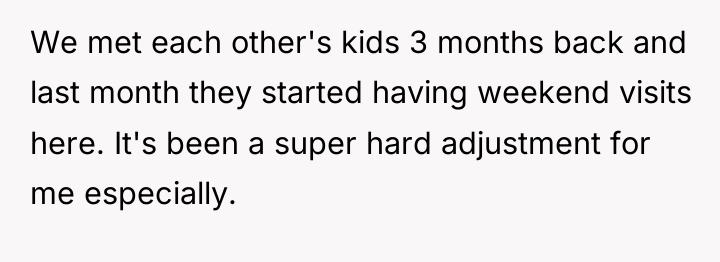 We met each other's kids 3 months back and last...