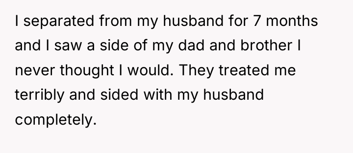 I separated from my husband for 7 months and I...