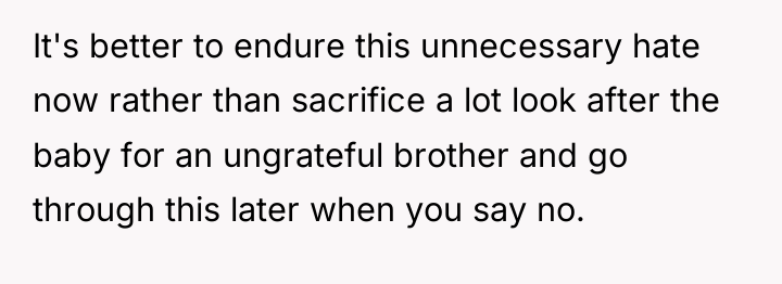 It's better to endure this unnecessary hate now rather than...