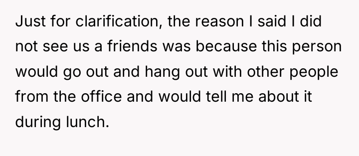 Just for clarification, the reason I said I did not...