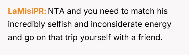 LaMisiPR NTA and you need to match his incredibly selfish...