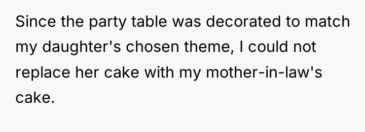 Since the party table was decorated to match my daughter's...