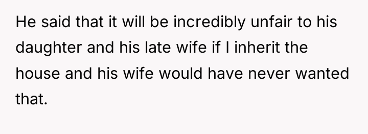 He said that it will be incredibly unfair to his...