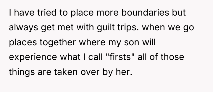 I have tried to place more boundaries but always get...