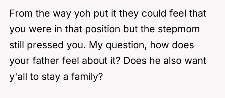 From the way yoh put it they could feel that...