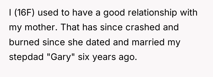 I (16F) used to have a good relationship with my...