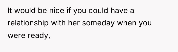 It would be nice if you could have a relationship...
