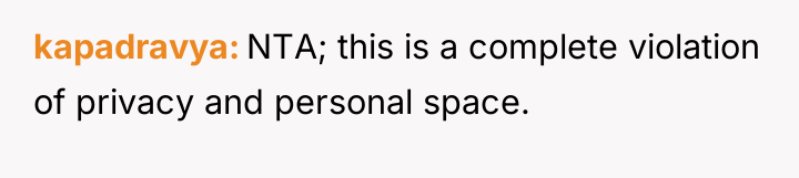 kapadravya NTA; this is a complete violation of privacy and...
