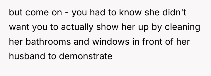 but come on - you had to know she didn't...