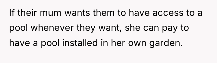 If their mum wants them to have access to a...