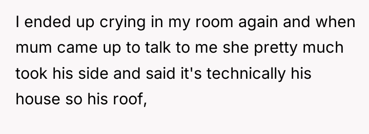 I ended up crying in my room again and when...