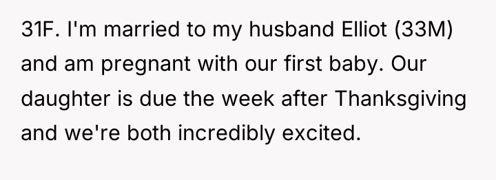 31F. I'm married to my husband Elliot (33M) and am...