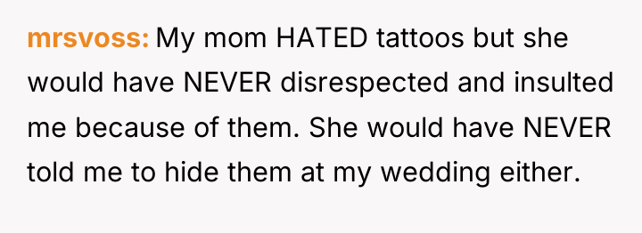 mrsvoss My mom HATED tattoos but she would have NEVER...