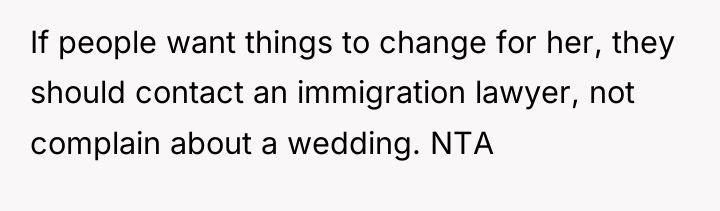 If people want things to change for her, they should...