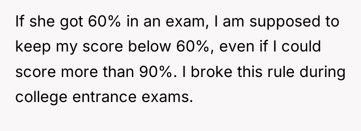 If she got 60% in an exam, I am supposed...