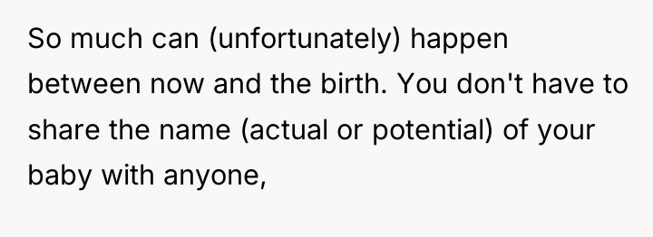 So much can (unfortunately) happen between now and the birth....