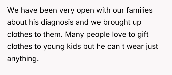 We have been very open with our families about his...