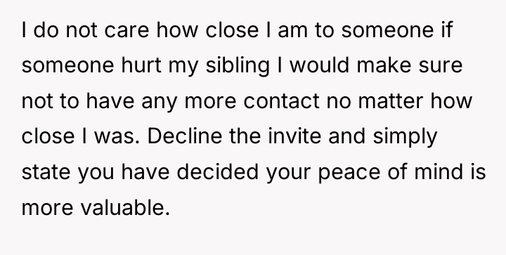 I do not care how close I am to someone...