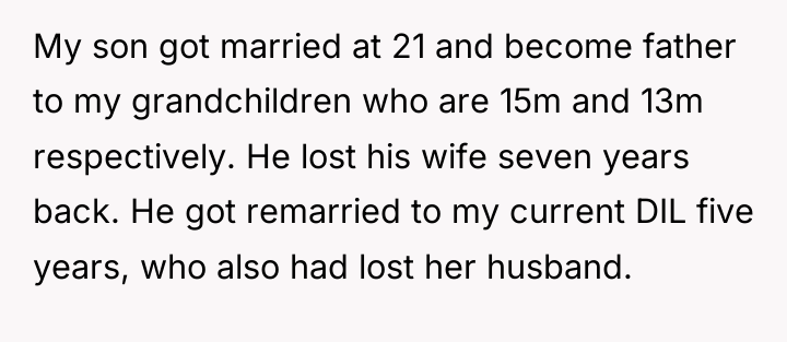 My son got married at 21 and become father to...